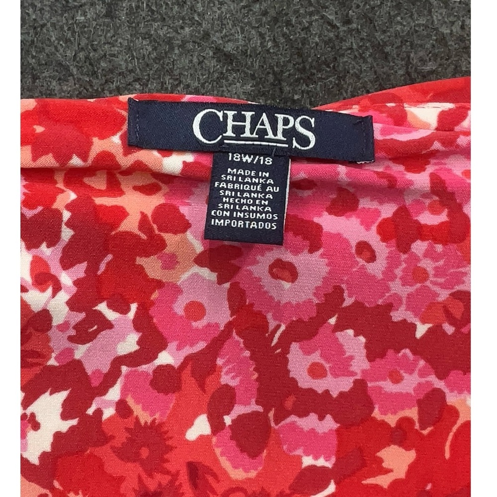 Floral Red Sleeveless Dress - Picture 3 of 4